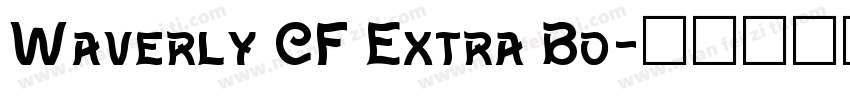 Waverly CF Extra Bo字体转换